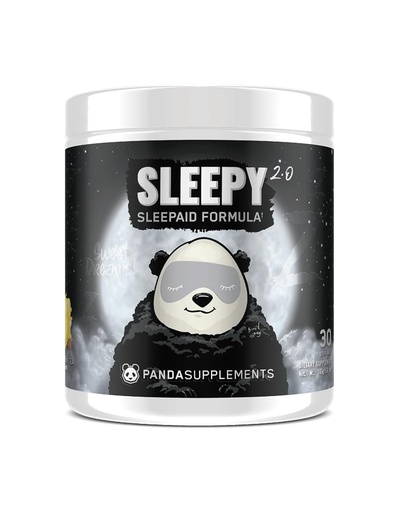 [BRSRO2YQB4ARU3I3] Underground Bio Labs™ Panda SUPPS – Sleepy 2.0 Natural Sleep Aid Formula: 5mg Melatonin, 300mg GABA, Chamomile Extract, (Honey Lemon Tea) 30 Servings
