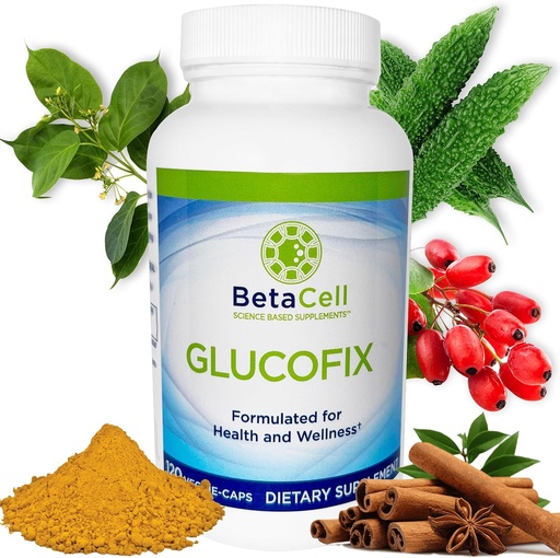 [BRSWGED5CN7QOYD3] Glucofix - Suplemento bereberina - Suplemento herbario con canela, Gymnema, bereberina, melón amargo y turmérica - 120 cápsulas