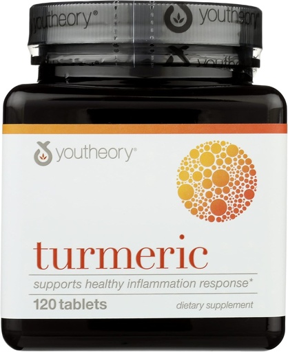 [BRSRMEL3OUMBOEI7] Youtheory Turmeric Advanced Dietary Supplement, Supports Healthy Inflammation Response, 120 Tablets