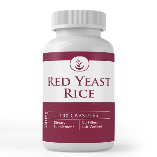 [BRSWGCY2DIHWOA3Z] PURE ORIGINAL INGREDIENTS Red Yeast Rice Extract, (100 Capsules) Always Pure, No Additives Or Fillers, Lab Verified