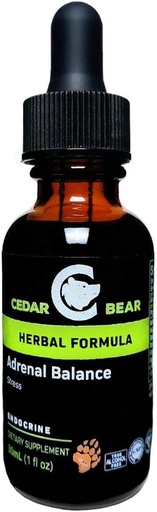 [BRSWIAQLBN5RUCTI] Balanza Adrenal de Oso de Cedro - Suplemento Herbal Líquido con Adaptógenos que Lucha Fatiga, Manage Stress y Aumentar Energía 1 fl oz / 30 ml