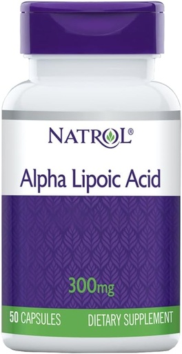[BRSWIYYOOQMAG2Q5] Natrol Alpha Lipoic Acid 300mg Capsules, 50 Count (Pack of 3)