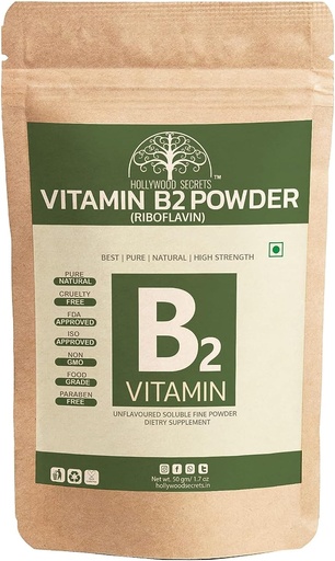 [BRSROAICAQNQKG3L] ATS Vitamin B2 Riboflavin Powder 50gm