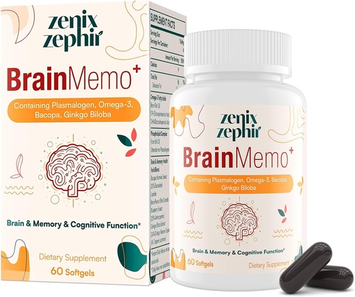 [BRSRAGQ3PMOQ2FLP] Brain Supplements for Memory and Focus - Phospholipid Complex with Omega-3,Plasmalogens for Cognitive Performance and Focus Enhancement - Non-GMO, 60 Days