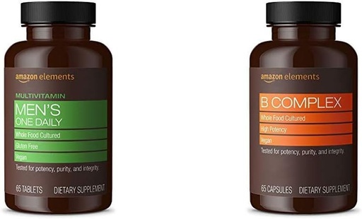 [BRSWYYI7PIMGAGQ2]   Elements Men's One Daily Multivitamin (65 Tablets) and   Elements B Complex (65 Capsules)