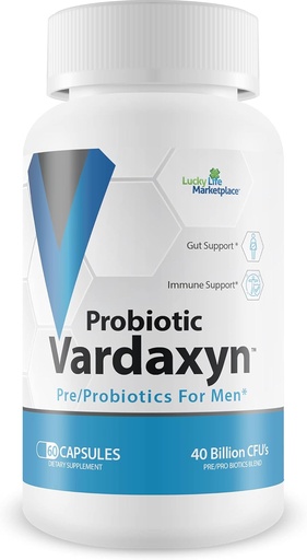 [BRSRMFDQBUBQ2C3H] Probiòtic Varadyn - La nostra millor fórmula Male premial - Pre/Probiotics per als homes - Fórmula masculí Probiotica per a donar suport a la sanitat nacional - Gut Salut - Rail - Salut Radiiva - Imnene de salut
