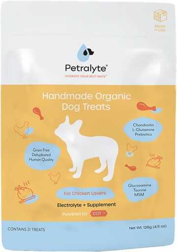 [BRSRM2T4ARYBG3D6] Petralyte Dog Electrolyte and Joint Supplement | Organic & All Natural Dog Vitamins and Supplements | Dog Multivitamin Blend for Inflammation & Mobility Support | for Chicken Lovers