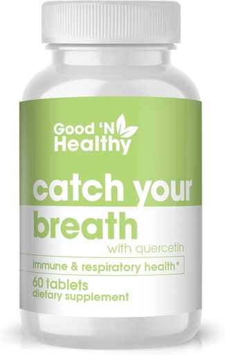 [BRSRMHYLPMIQKYL7] Good 'N Healthy Quercetin Catch Your Breath with Plant Based Quercetin Supplement for Improved Immune and Respiratory Health, 60 Tablets