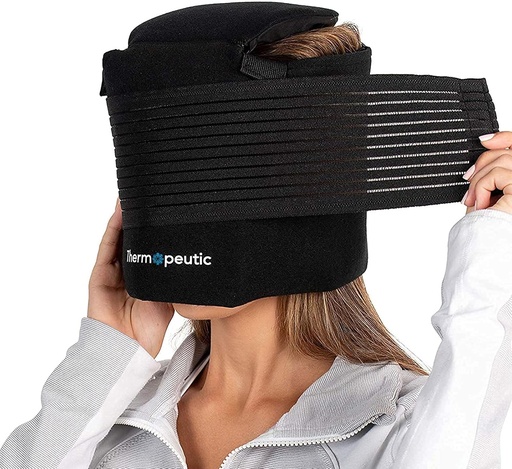 [BRSWG235DF7G2E3B] Wearable Ice Pack Migraine Relief Cap | Tension Headache Relief Cap, Ice Cap for Migraines & Skin Ice Beanie Migraine Cap | Headache Ice Pack/Migraine Mask w/Compression Strap