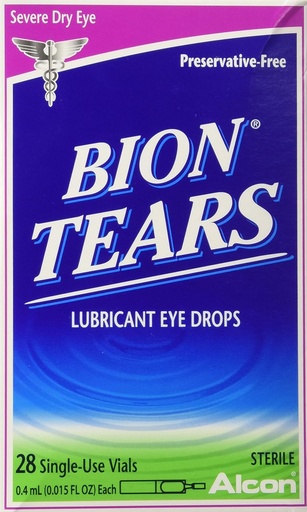 [BRSWIYQOAAAG2F3A] Alcon Bion Tears Single-Use Vials, 28 Count