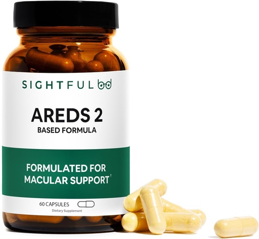 [BRSW2BQHAQHQ42TP] AREDS 2 Based Formula Eye Vitamins (60 Count) Lutein & Zeaxanthin | USA Made
