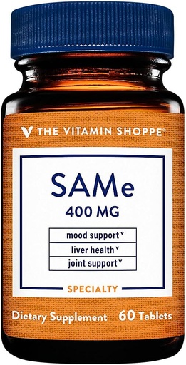 [BRSRMCQPBEFQADL7] The Vitamin Shoppe SAM-e - 400 MG (60 Tablets)