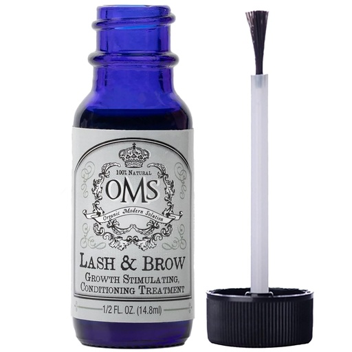 [BRSROGIFDIHAM2DO] OMS Natural Eyelash Growth Serum - Premium Eyelash Enhancing Formula with Castor Oil & Batana Oil Organic - Thicker, Longer Lashes and Eyebrows in 5 Weeks, 8-12 Month Supply - Made in USA (15ml)