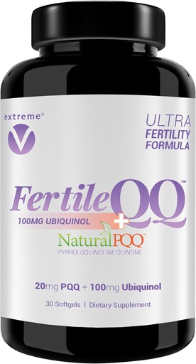 [BRSWEC34CQNRQD3J] FertileQQ ULTRA Ubiquinol (QH) plus PQQ à BOOST Mama's 2B Natural Reproductive Support, #1 Formula for Support of Mitochondria Egg Cell Health - Doctor Recommended Fertility Formula.