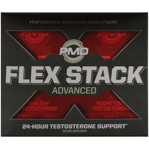 [BRSWGFACOJ6GMHTO] PMD Sports Flex Stack Advanced 24-Hour Testosterone Stack for Lean Muscle Growth, Strength, Recovery, Libido and Restful Sleep - N-Test 600 Advanced / 90 Liquid T-Gels, Z-Test 90 Capsules …