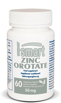 [BRSWIHQZBEMBEHI3] SuperSmart - Zinc Orotate Supplement 100mg per Day (High Absorption) - Enhanced Form | Non-GMO & Gluten Free - 60 Vegetarian Capsules