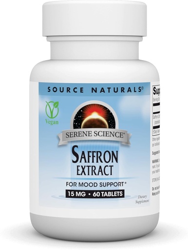 [BRSWGBAQCB4BM2QV] Source Naturals Serene Science Saffron Extract, for Mood Support* - 60 Tablets
