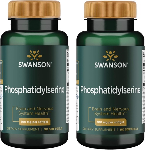 [BRSWGFD3BAPBU33O] Swanson Phosphatidylserine 100 mg 90 Sgels (2 Pack)