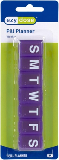 [BRSWIYYPOYMRYF3U] EZY DOSE Weekly (7-Dag) Pill Organizer, Daily Vitamin Planner, Medicine Container, Case for Supplements and Fish Oils, Medium Compartments, Kleuren kunnen variëren, Made in the USA