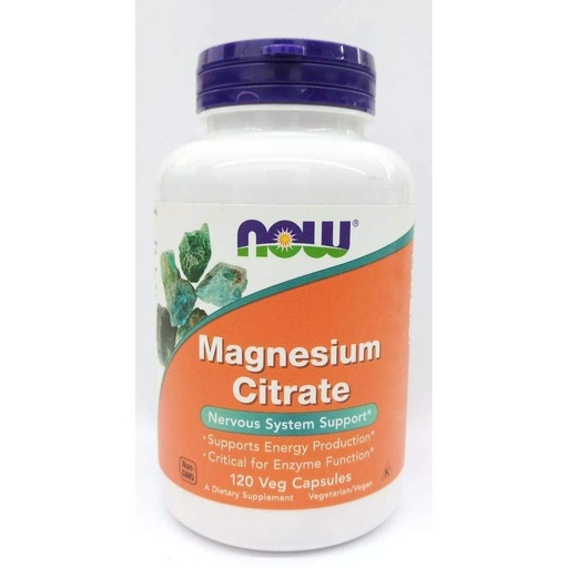 [BRSWGEALCAMQM33U] Now Foods , Magnesium Citrate,400 Mg,120 Veg Capsules