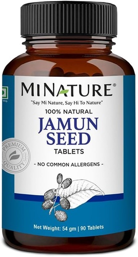 [BRSW2ZIECV5QYHI4] minature Jamun Seed Tablets| 90 Tablets |Natural Daily Use Formula| Vegan