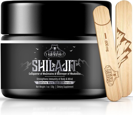 [BRSROFD2CN5QO2QV] Shilajit Pure Himalayan Organic - Pure Himalayan Shilajit Supplement - Original Shilajit for Men Pure Shilajit Resin with 85+ Trace Minerals and Fulvic Acid, Support Metabolism & Immune System - 30g