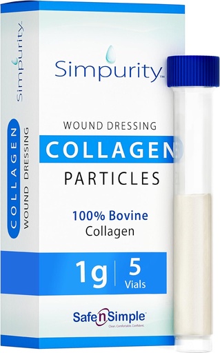[BRSWKYYYAQMAE3I5] Colagen pudrat Dressing - Cutie cu flacon cu pulbere 1g, 5 Pachet - Supliment de vindecare a rănilor în flacoane - Vindecare Colagen dressing pentru răni - Suplimente de vindecare Colagen Colagen