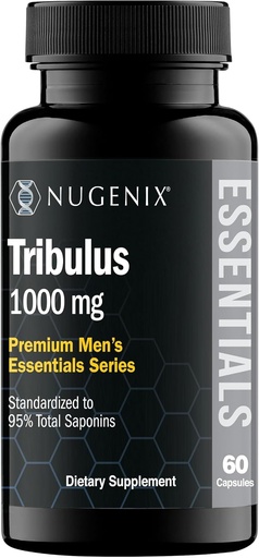 [BRSWGA34PJ7AGCY7] Nugenix Essentials Tribulus Terrestris for Men Extract - 95% Total Saponins, 1000mg High Potency, Extra Strength, 60 Count