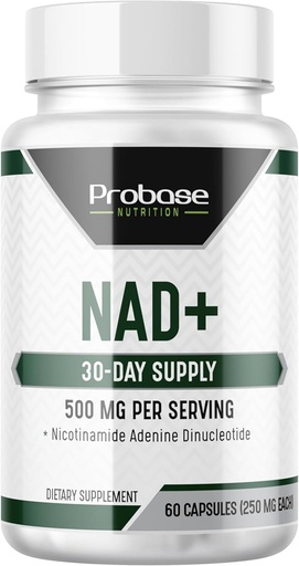 [BRSRAZYPBUIR6AI6] Probase NAD Supplement 500 mg High Potency 30 Day Supply NAD Maksimizer Samanlainen kuin Nikotinamidi Ribosidi Vegaani Ei GMO Kolmas osapuoli testattu