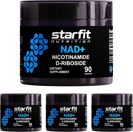 [BRSRAEITCIOQEYIU] STARFIT - Nicotinamide D-Riboside, Nicotinamide Riboside for Supporting NAD+ Levels, Focus and Energy Supplement, Metabolism Support Nicotinamide Riboside NAD Supplement, 360 Capsules
