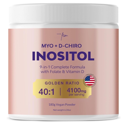 [BRSROHYNOR5GOCDO] QSTA Myo-Inositol & D-Chiro Inositol Supplement for Women 4100mg (40:1 Ratio) – 9-in-1 Hormonal & Metabolic Support with myoinositol. Inositol Powder Supplement for Hormone Balance and Female Support
