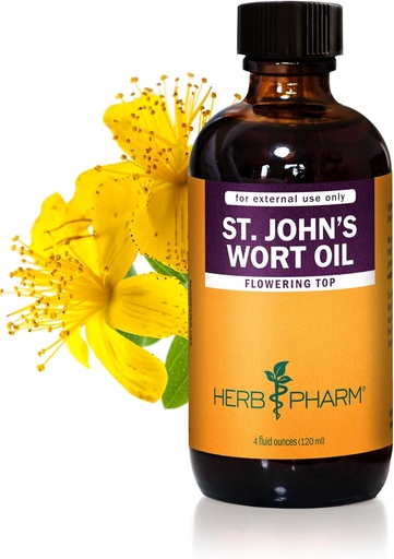 [BRSWIY37AEGBKD32] Herb Pharm St. John's Wort Topical Oil, 4 Ounce (OILSJW04)