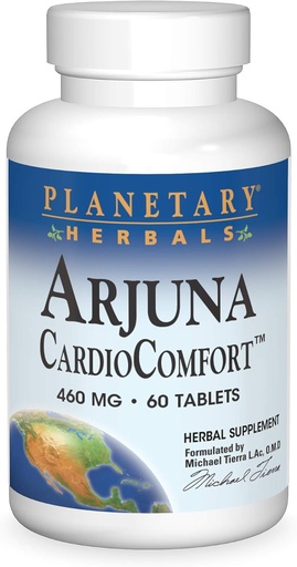 [BRSWIYT6CYFGGCY7] Planetary Herbals Arjuna Cardio Comfort Tablets, 460 mg, 60 Count