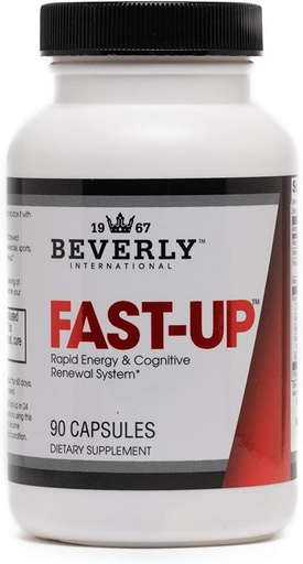 [BRSWI2TYDJ4WEDDK] Beverly International Fast-Up, 90 Capsules. تحسس، الحصول على كلاريتي، تطهير التركيز - Brain Buster.