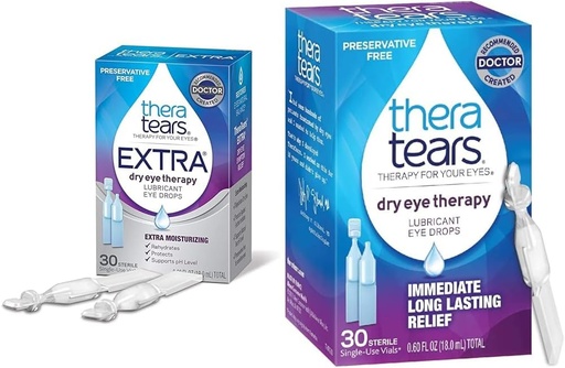 [BRSRAY33AEBROALU] TheraTears Extra Dry Eye Therapy Lubricant Eye Drops 30ct & Dry Eye Therapy Lubricating Eye Drops 30 Vials