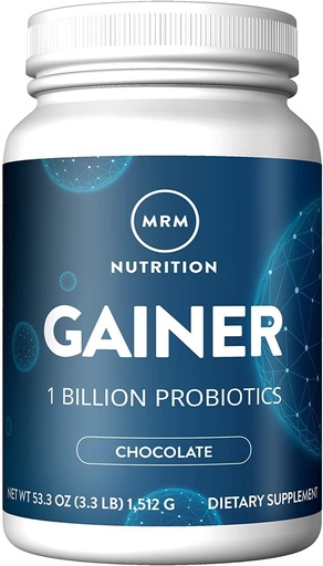 [BRSWIYABCEGAAA34] MRM Nutrition Gainer Protein with Probiotics + Postbiotics | Chocolate Flavored | 25g Protein | Whey Concentrate + Isolate + micellar Casein| Slow + Fast digesting| with Digestive enzymes