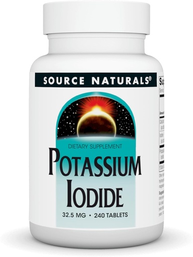 [BRSWIYQOAUAQIYLI] Source Naturals Potassium Iodide 32.5mg, 240 Tablets