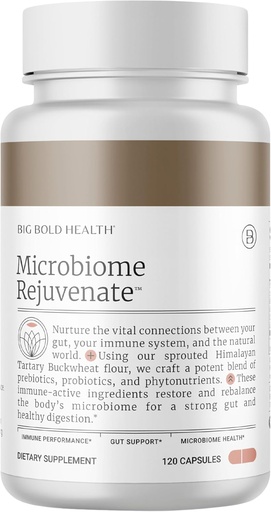 [BRSRAZABCQMWMH3F] Microbiome Remeremate Prebiotic + Probiotic Suplement for Gut Health & Imune System Support - with Immune-Active Himalaya Tartary Buckwheat - Gluten- Free (120 Vegetarian Capsules)