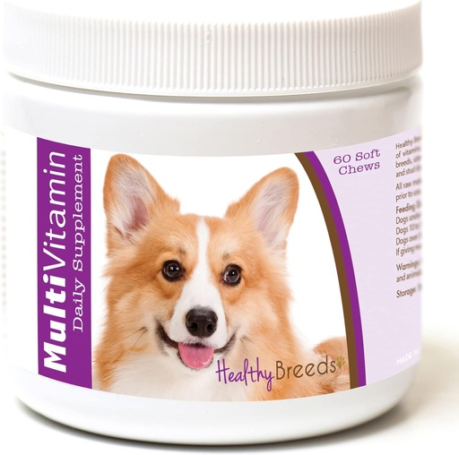 [BRSWIHILA4MBYFL6] Healthy Breeds Pembroke Welsh Corgi Multi-Vitamin Soft Chews 60 Count