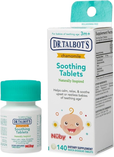 [BRSWGZIBCQMAKADL] Dr Talbots Chamomile Soothing Tablets, Quick Dissolve, 140 Count