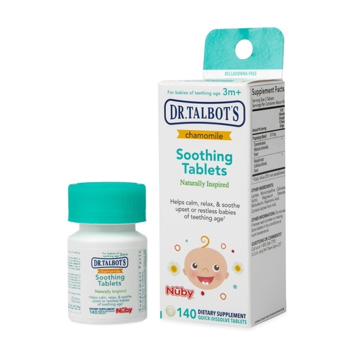 [BRSWGZIBCQMAKADL] Dr. Talbot's Chamomile Soothing Tablets, Quick Dissolve, 140 Count