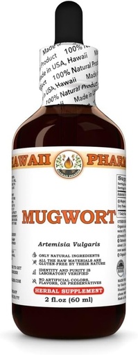 [BRSRAH37CMAWOAY2] Hawaii Pharm Mugwort Extract, Tincture for Energy Boost, unterstützt Entspannung, Eases Digestion, fördert Liver Function, fördert Blutzirkulation, verbessert Schlaf - 2 fl.oz