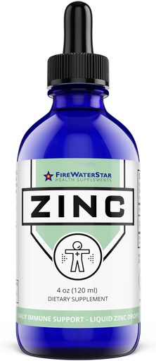 [BRSWYZ32OAPGGHL7] FWS Liquid Zinc Supplement for Men Women Kids, Organic Non-GMO Vegan, Ionic Zinc Sulfate Drops, Immune System Boost Healthy Skin Support Overall Wellness, 60 Day Supply, 4 oz