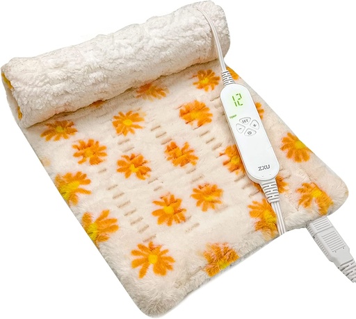 [BRSW2HAFBYAWGFAV] ZXU Heating Pad for Back Pain Relief and Cramps Relief- Ultra Soft Sherpa Heating Pad, XL King Size 12" x 24", 12 Heat Levels & 1-24H Auto Off，Stay on Function Hot Heated Pad, Machine Washable