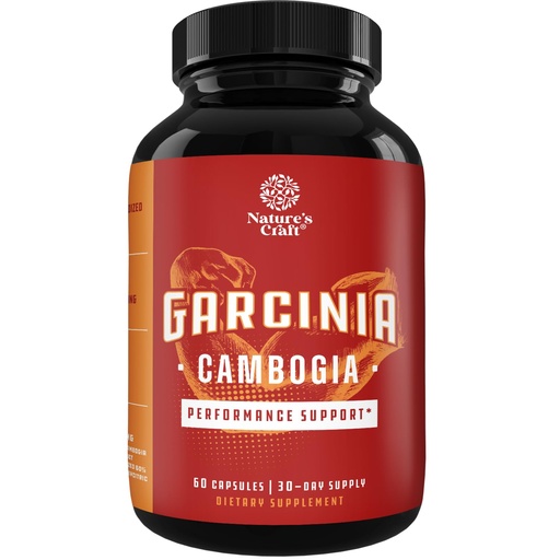 [BRSWKZ35BYHBMCYZ] Strong Garcinia Cambogia Extract Capsules with 60% HCA - Non-Stimulant Garcinia Cambogia Weight Support Supplement with Hydroxycitric Acid & Chromium for Balance, Energy & Metabolism Support - 60 Ct