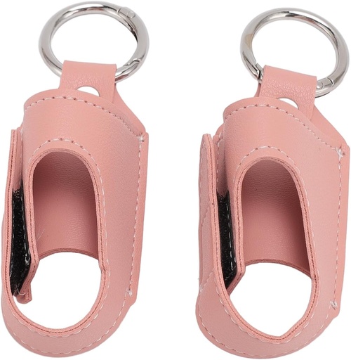 [BRSROA33BZ6WY3D2] 2pcs Asthma Inhaler Holder Portable Storage Protective PU Leather Asthma Inhaler Case for Travel ()