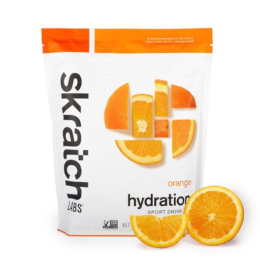 [BRSWGAIZAUMAA3AY] Skratch Labs Hydration Powder | Sport Drink Mix | Electrolytes Powder for Exercise, Endurance, and Performance | Orange | 60 Servings | Non-GMO, Vegan, Kosher