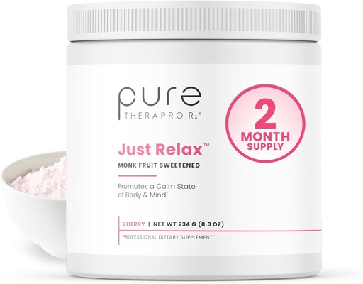 [BRSWIC32BUNWIGAV] Pura Therapro Rx Just Relax Cherry - 60 Servings ¦ Apoya Mood relajado &amp; Healthy Blood Pressure ← Myo-inositol, Di-Magnesium Malate, GABA, Taurine, &amp; L-Theanine