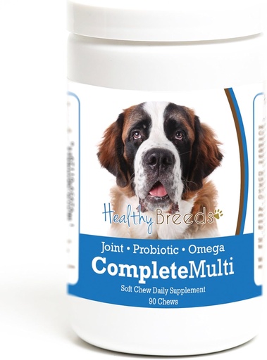 [BRSWGEICCR5AGCQ2] Healthy Breeds Saint Bernard All in One Multivitamin Soft Chew 90 Count