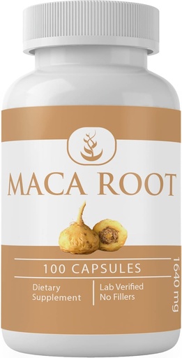 [BRSW2BDYCIFQOALG] PURE ORIGINAL INGREDIENTS Maca Root, (100 kapsula) Beti hutsa, gehigarririk edo betegarririk gabe, Lab Verified